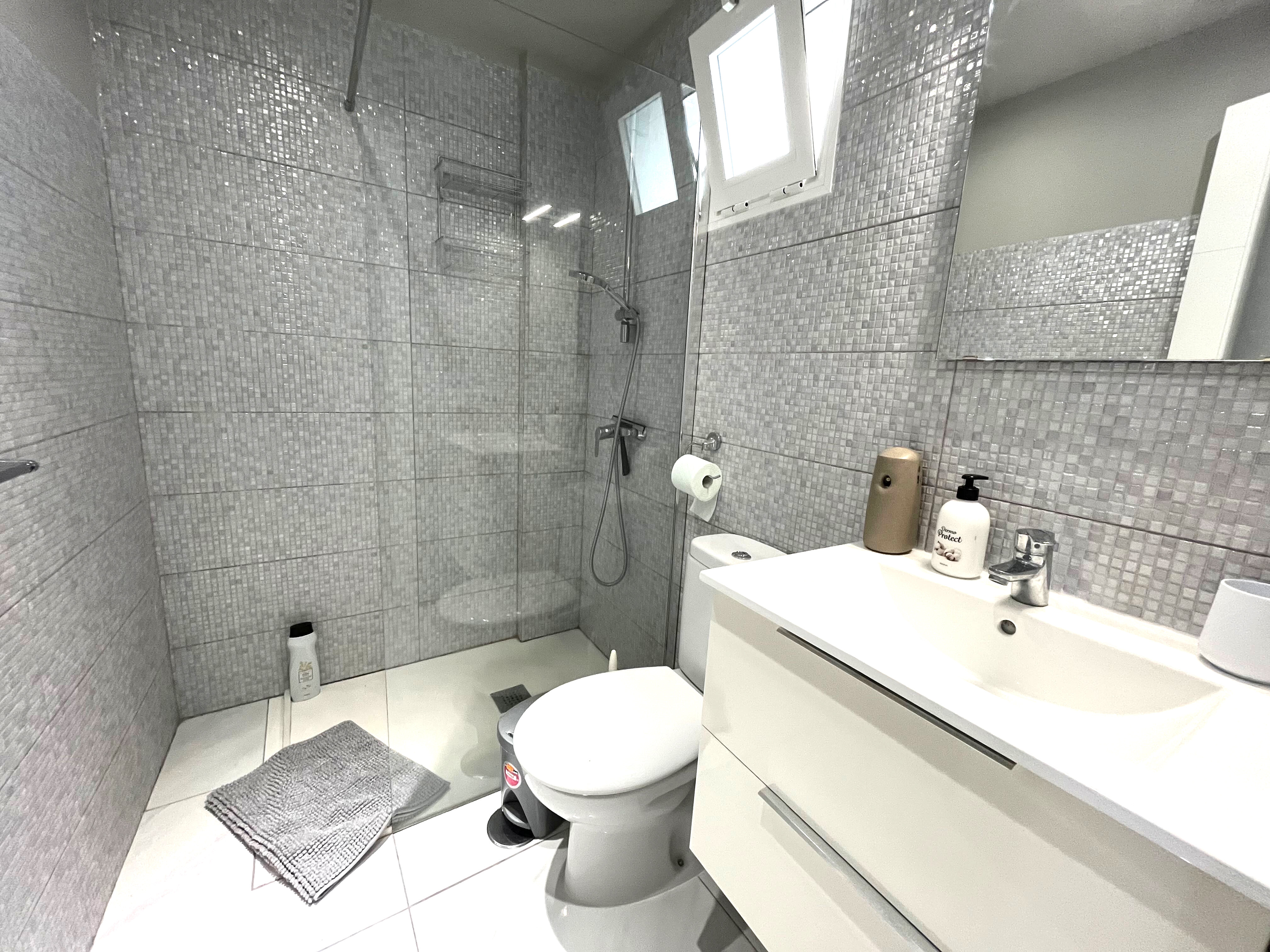 Bathroom with modern fixtures